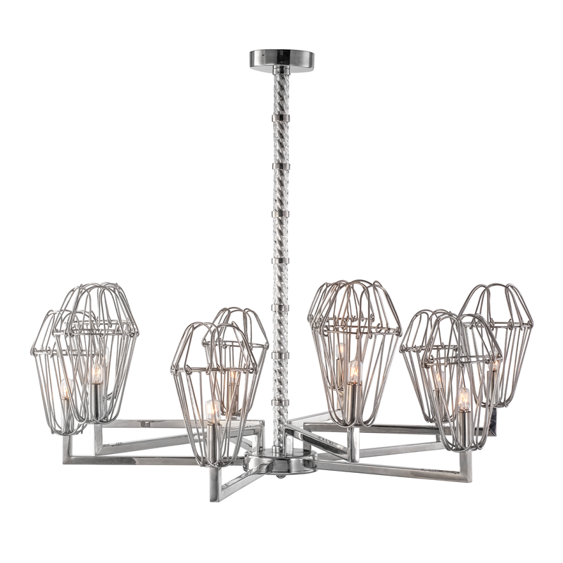 Six Diamonds Chandelier in Contemporary Iron | homelove.in
