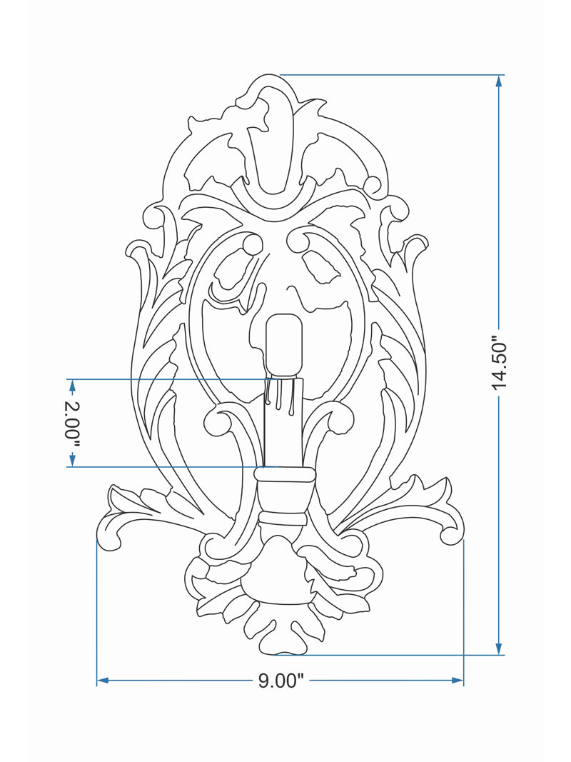 The Emblem Wall Lamp cadd | homelove.in