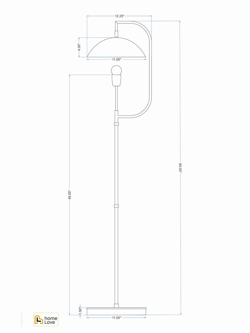 Portuguese Iron Floor Lamp - CADD | homelove.in